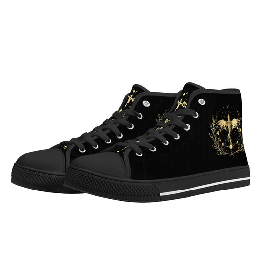 Dragon Rider War College High Top Canvas Shoes Gift For Fantasy Book Lovers