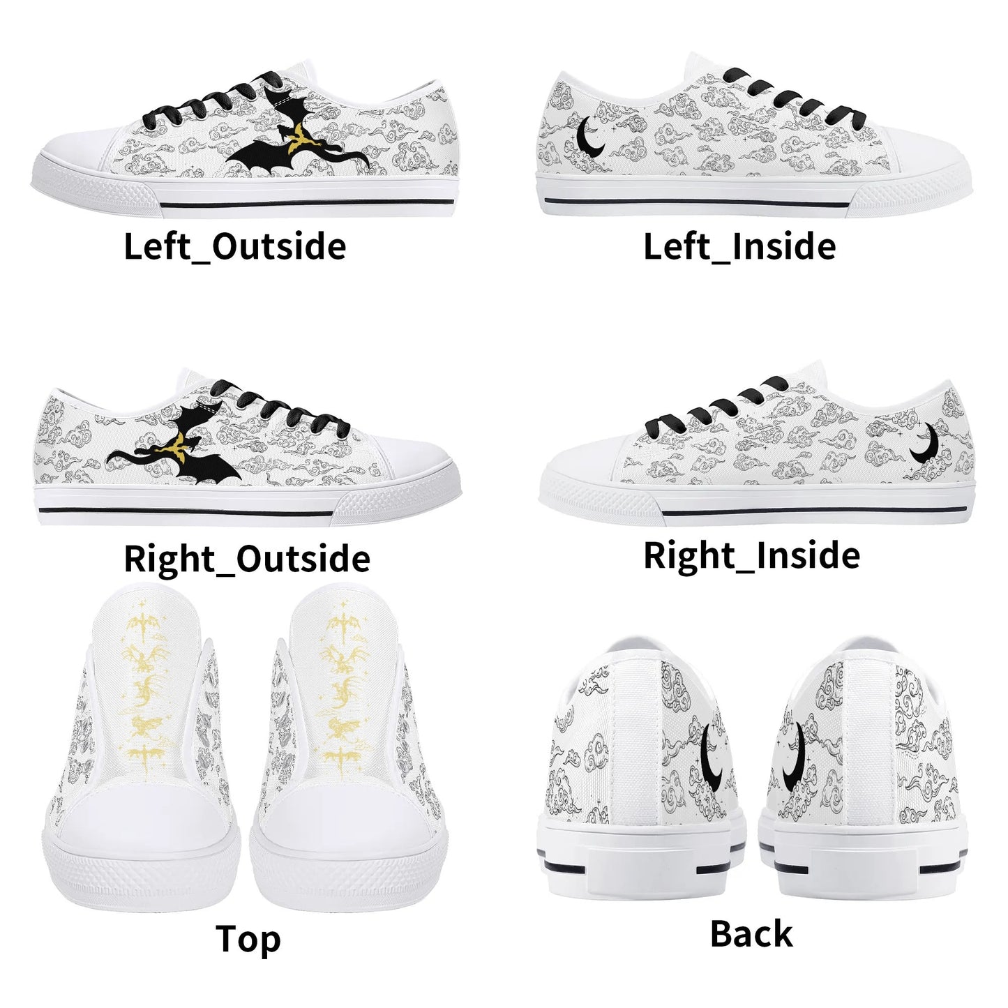 Fantasy Book Lover Shoes Dragon Rider Sneakers