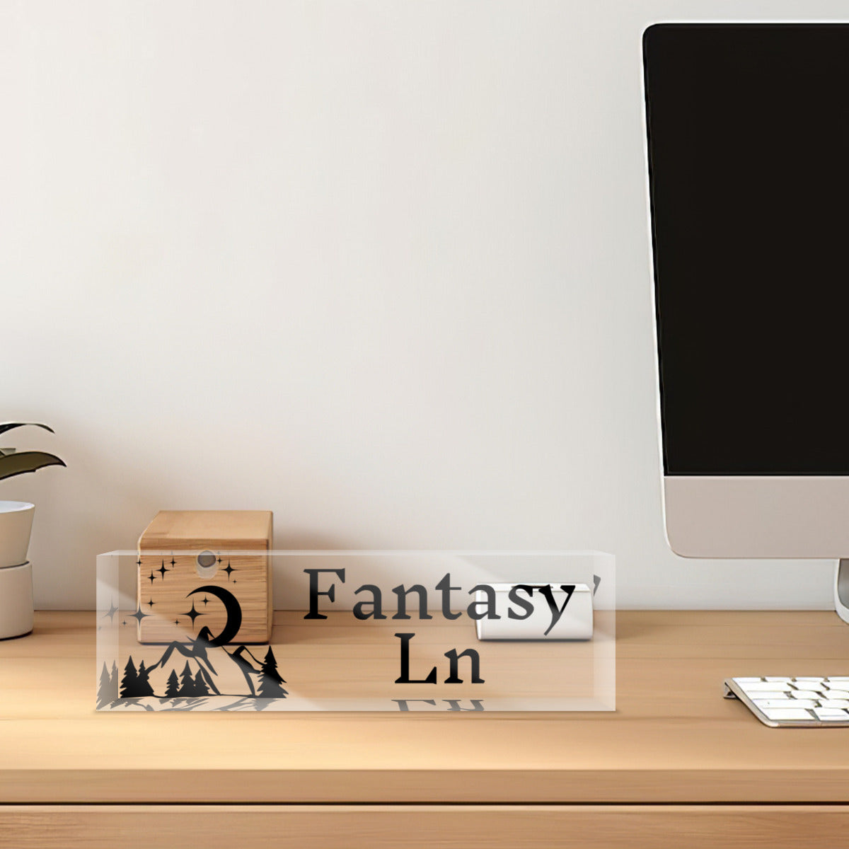 Library Sign Bookshelf Decor Fantasy Ln Street Sign