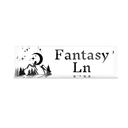 Library Sign Bookshelf Decor Fantasy Ln Street Sign