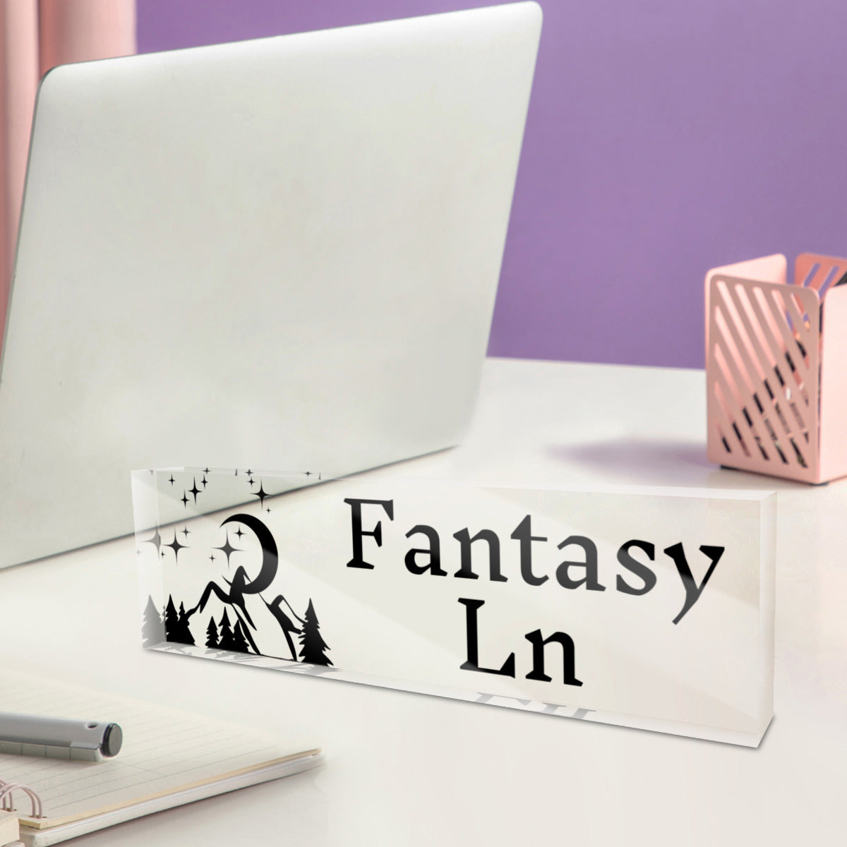 Library Sign Bookshelf Decor Fantasy Ln Street Sign